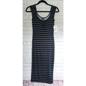 Billabong Share Alike Black Midi Dress XS/6 NWT